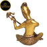 Tamas Brass Musician Sitting with Musical Instrument Sitar Showpiece