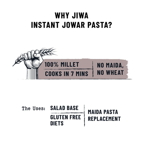 Jiwa Instant Jowar Macaroni Pasta