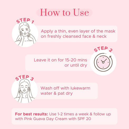 PureSense Pink Guava Face Mask | From the makers of Parachute Advansed