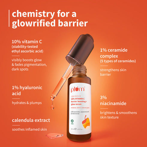 Plum 10% Vitamin C Barrier Boosting + Glow Serum