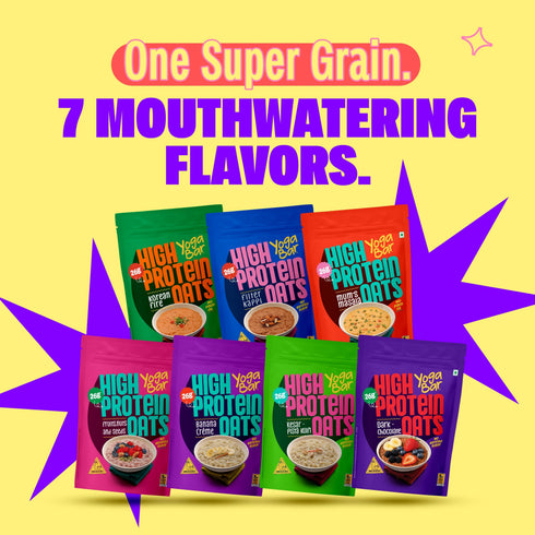 Yoga Bar 26g High Protein Oats Variety Pack - 7 flavours