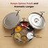 Vinod Hammered Stainless Steel Masala Dabba Spice Box with 7 Containers Spoon and Inner Lid Rust Resistant High Quality Build No 12