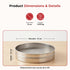 Vinod Stainless Steel 4 in 1 Chalni Set for Flour Authentic Steel Rust Free Easy to Clean and Dishwasher Safe
