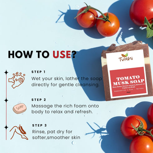 Tvishi Skincare Tomato & Musk Soap