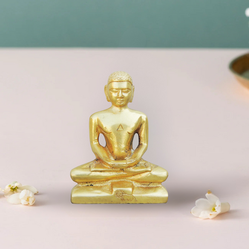 Brass Mahaveer Ji Statue 6.025Kg