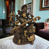 Tamas Brass Four Armed Saraswati Playing Veena Statue/Idol
