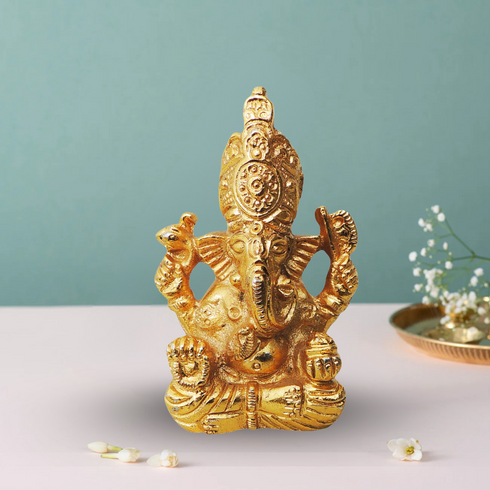 Brass Ganesh Ji Statue 0.18Kg