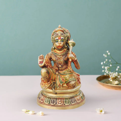 Brass Standing Hanuman Ji Statue 8.56Kg