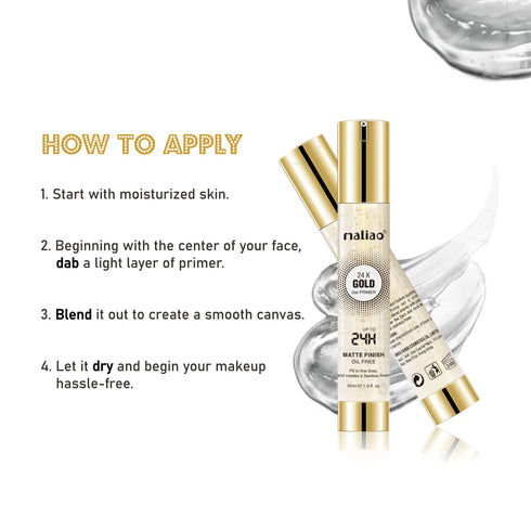 Maliao 24K Gold Gel Matte Finish Oil|Free Primer