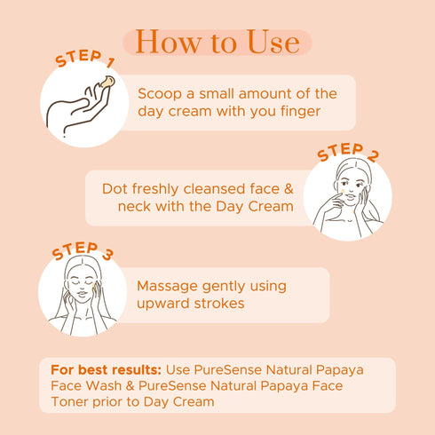 PureSense Natural Papaya Day Cream | From the makers of Parachute Advansed