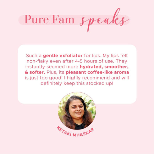 PureSense Coffee Cake Lip Scrub