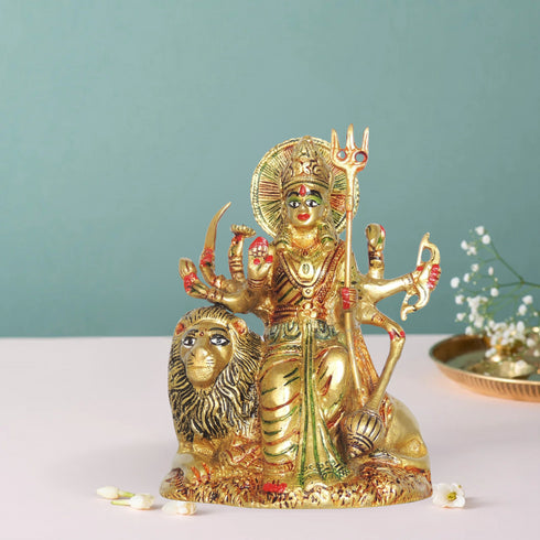 Brass Goddess Durga Superfine Idol 1.36Kg