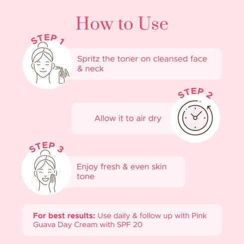 PureSense Pink Guava Face Toner | From the makers of Parachute Advansed