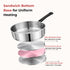 Vinod DONIV Stainless Steel Sandwich Bottom Solitaire Fry Pan 20 cms Induction Friendly Capacity 2 Liter