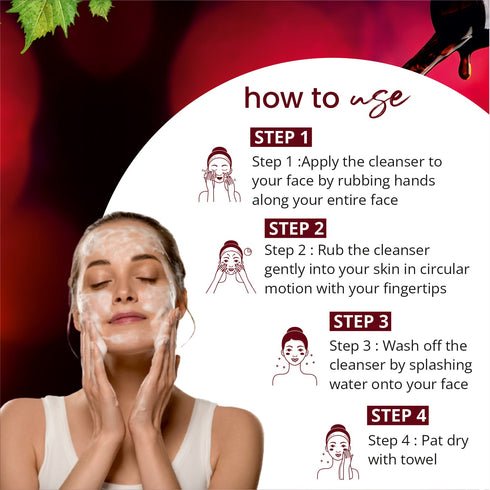 Globus Naturals Red Wine Hydrating Face Wash