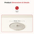 Vinod Stainless Steel Net Cover 2 pieces 7 No