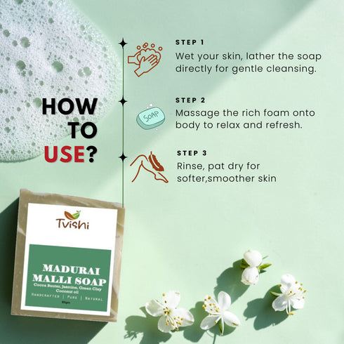 Tvishi Skincare Madurai Malli Soap