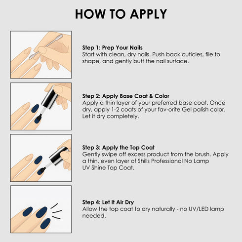 Shills Professional No Lamp Top Coat