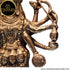 Tamas Brass Handcrafted Mahakali Kalika Maa Statue / Idol with Antique Finish ( Golden) (Pack of 1)