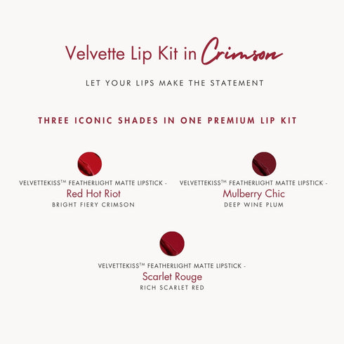 HYUE Velvette Lip Kit | Crimson