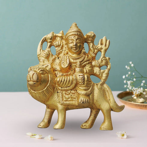 Brass Durga Devi Idol 0.145Kg