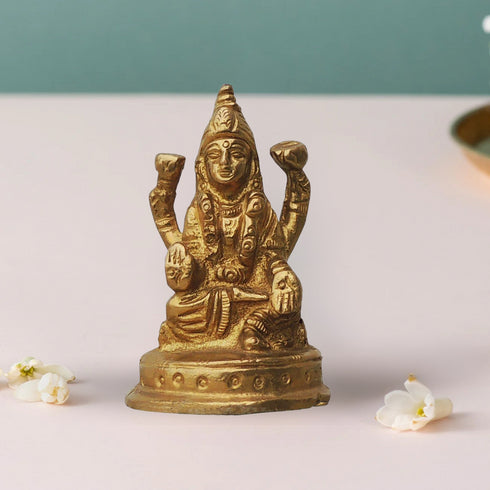 Brass Laxmi Ji God Idol Statue 0.12Kg