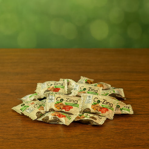 Supreem Super Foods Co-Zing - Throat Soother Candy (Ginger extract and Zinc) Combo Pack 96 candies (Pack of 2)