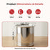 Vinod Stainless Steel Pawali 12.5 Litre with Highest Grade Steel Rust Free Easy to Clean Easy Storage of Pulses and Grains No 12