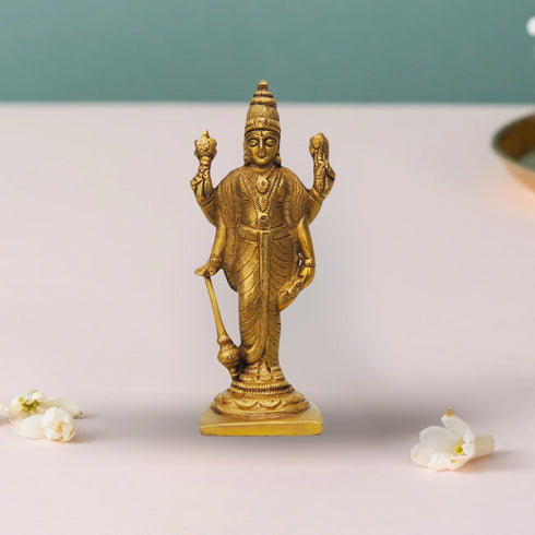 Brass Vishnu Ji Statue 0.23Kg