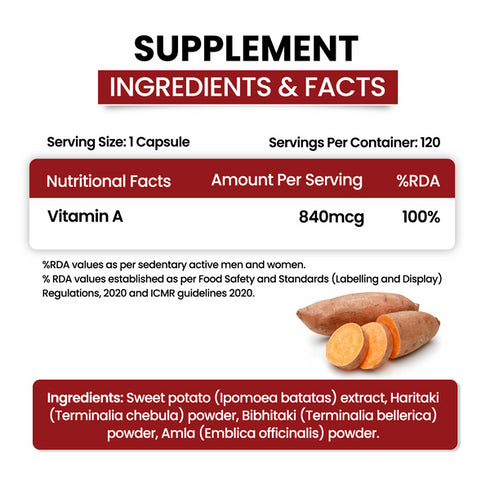 Himalayan Organics Plant Based Vitamin A Capsules