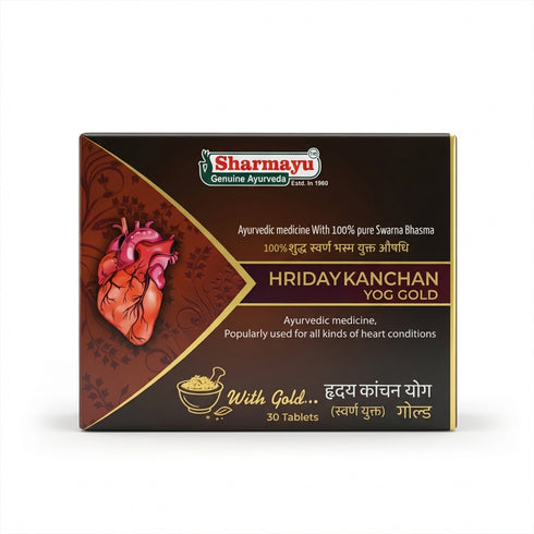 Sharmayu Ayurveda Hriday Kanchan Yog Gold 30 Tabs