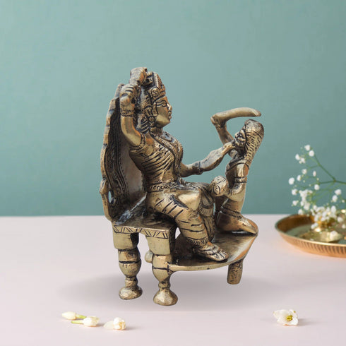 Brass Baglamukhi Idol 0.8Kg
