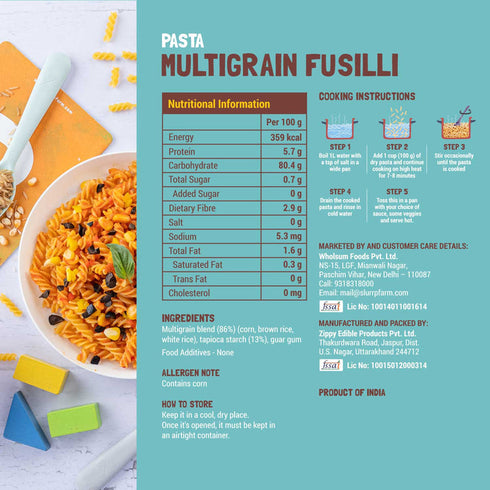 Slurrp Farm Fusilli & Macaroni Pastas Combo