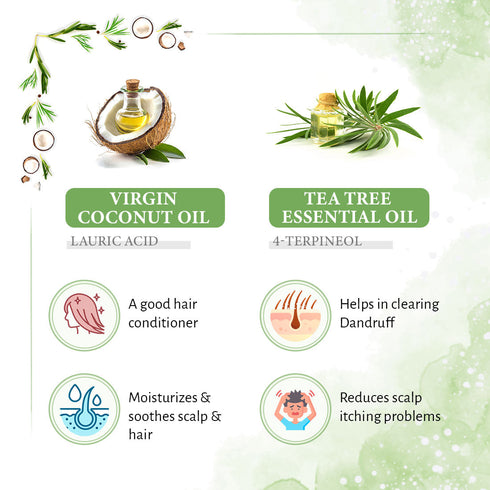 Keya Seth Aromatherapy Rosemary Tea Tree Coconut Serum & Shampoo Combo