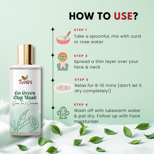 Tvishi Skincare Go Green Clay Mask