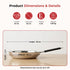 Vinod Stainless Steel Heavy Bottom Royal Fry Pan Dishwasher Safe Gas Stove and Induction Compatible Durable 20 Cm Frying Pan Soft Touch Handle Kitchen Utensil