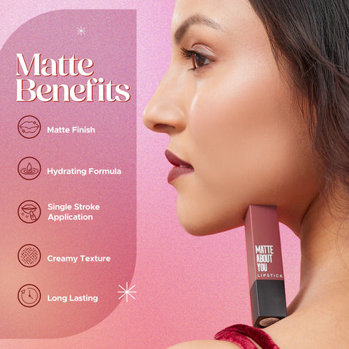 Hilary Rhoda Matte About You Lipstick