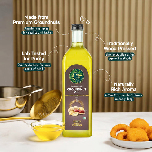 GirOrganic Wood Pressed Groundnut Oil