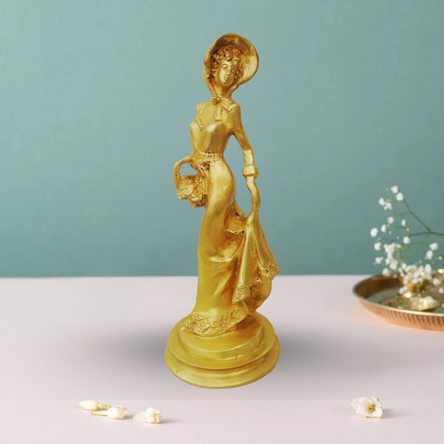 Brass Lady Statue 3.38Kg