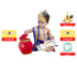 Raj Fancy Dresses Baby Krishna Brocade Fabric | White and Blue For Janmashtami Mythological Character Costume