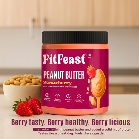 Fitfeast Strawberry Peanut Butter 400g