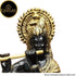 Tamas Brass Handcrafted Lord Krishna Murti Statue/ Idol with Antique Finish ( Black & Golden) (Pack of 1)