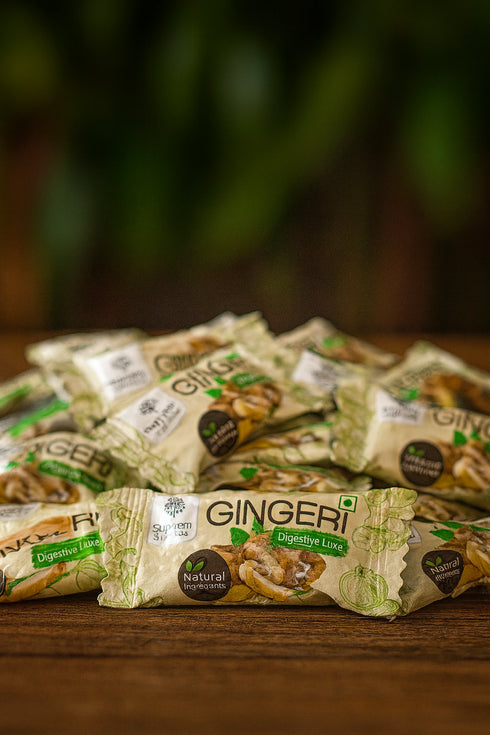 Supreem Super Foods Gingerin Digestive Aid Candy Combo Pack 96 Candies (Pack of 2)