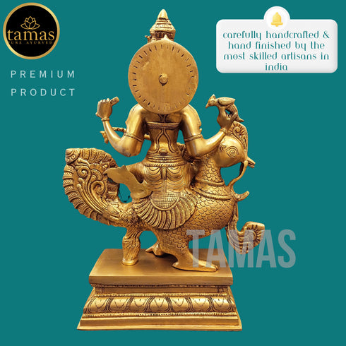 Tamas Brass Saraswati Maa Statue