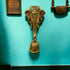 Tamas Brass Lord Ganesh/Ganesha Mask with Bell Wall Hanging Golden)