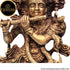 Tamas Brass Handcrafted Lord Krishna Murti Playing Flute Statue