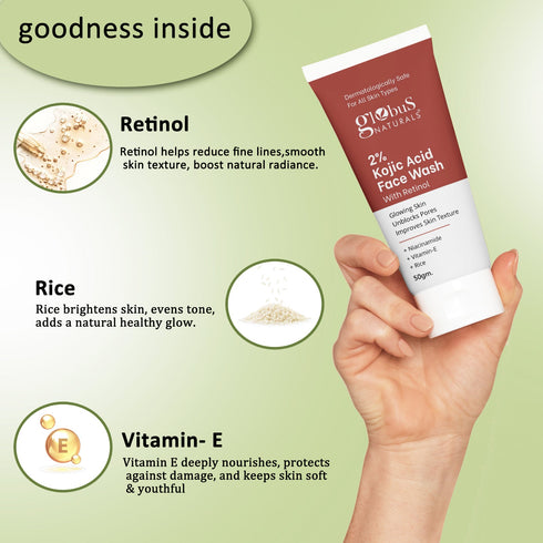 Globus Naturals 2% Kojic Acid Face Wash
