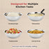 Vinod Stainless Steel Basin 4.5 Litre with Highest Grade Steel Tough and Strong Build Rust Free Diameter 32.50 cm No 16