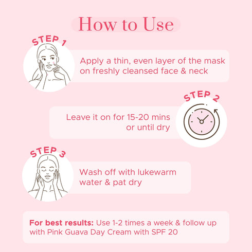 PureSense Pink Guava Face Mask | From the makers of Parachute Advansed