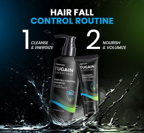 Tugain Essentials Pack of 2 Hair Fall Control Shampoo